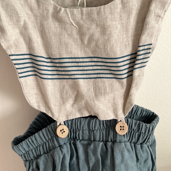 Slice (EUC) | girls linen apron pinafore dress - Picture 9 of 9